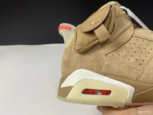 Khaki Air 6 Jordan Scott Travis British DH0690-200 Retro 1124